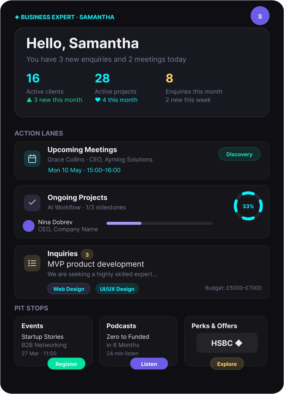 Your personalized hub